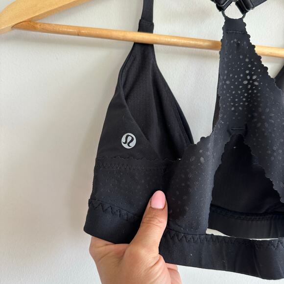 Lululemon Free Spirit Sports Bra Black 4 - Picture 5 of 7